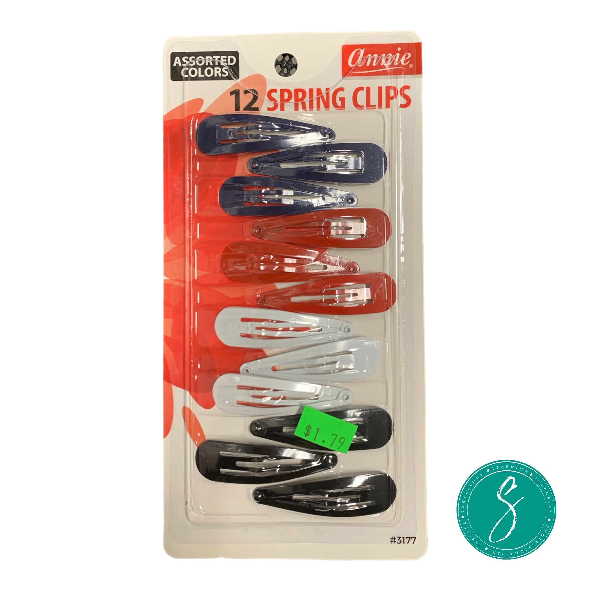 Annie Spring Clips - 12 ct