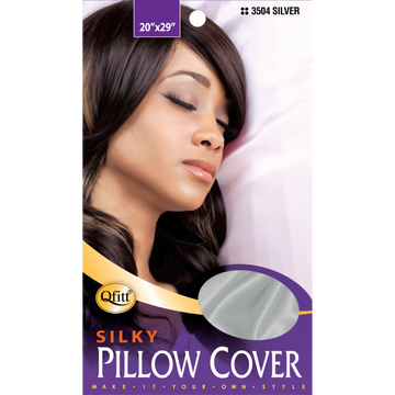 Qfitt Silky Pillow Cover Silver