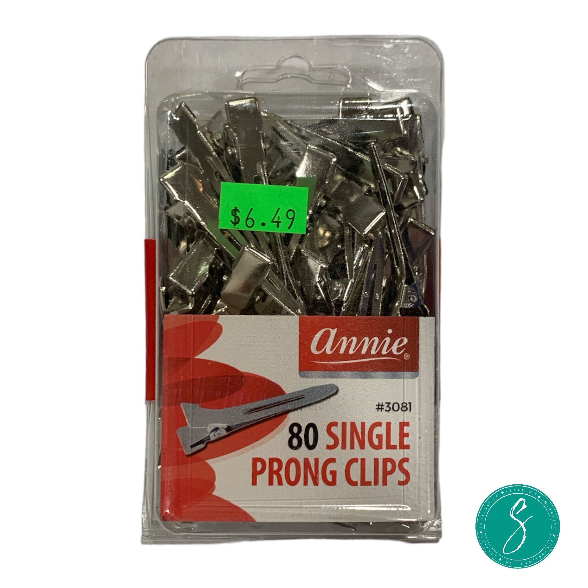 Annie Single Prong Clips 80 CT