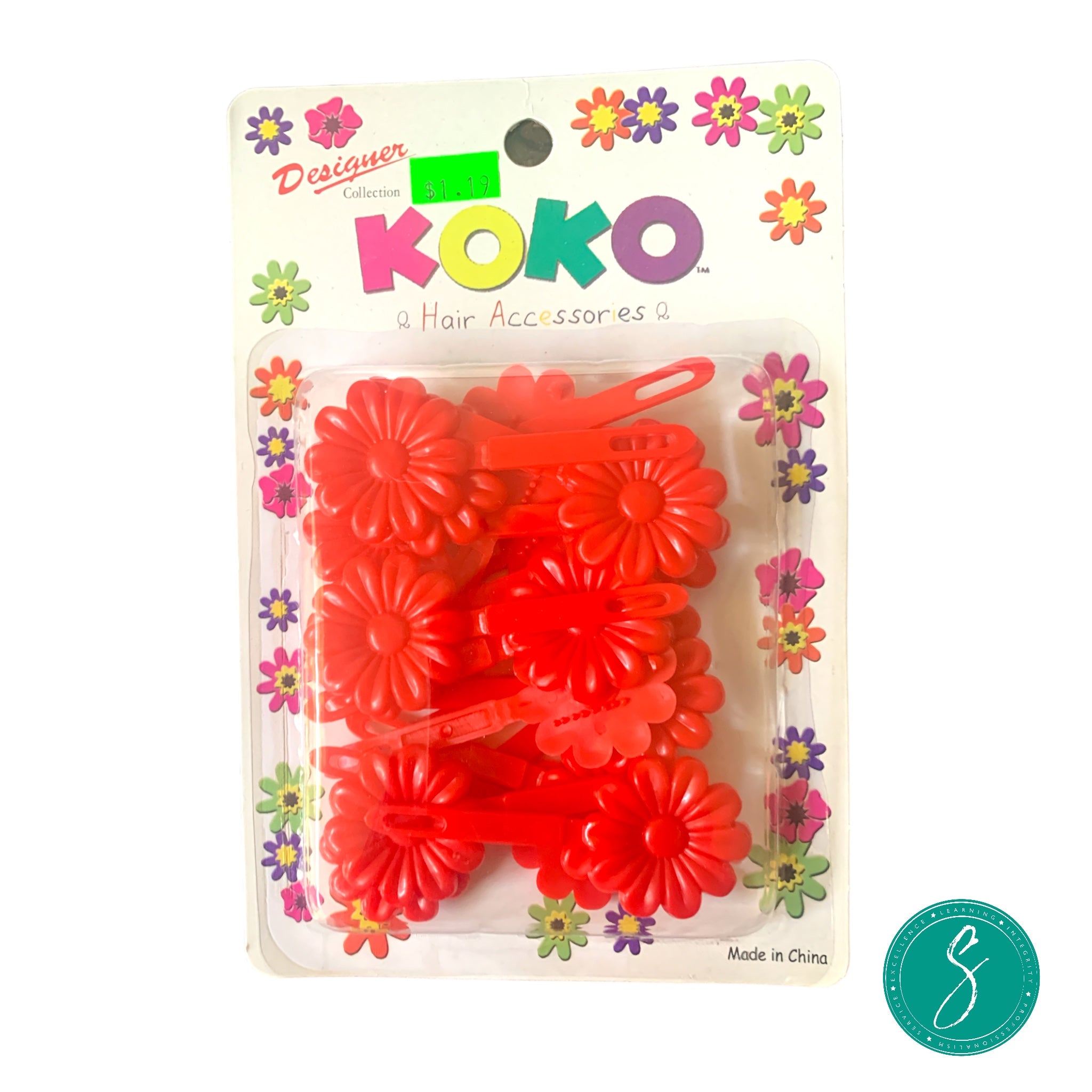 KOKO Hair Flowers Red