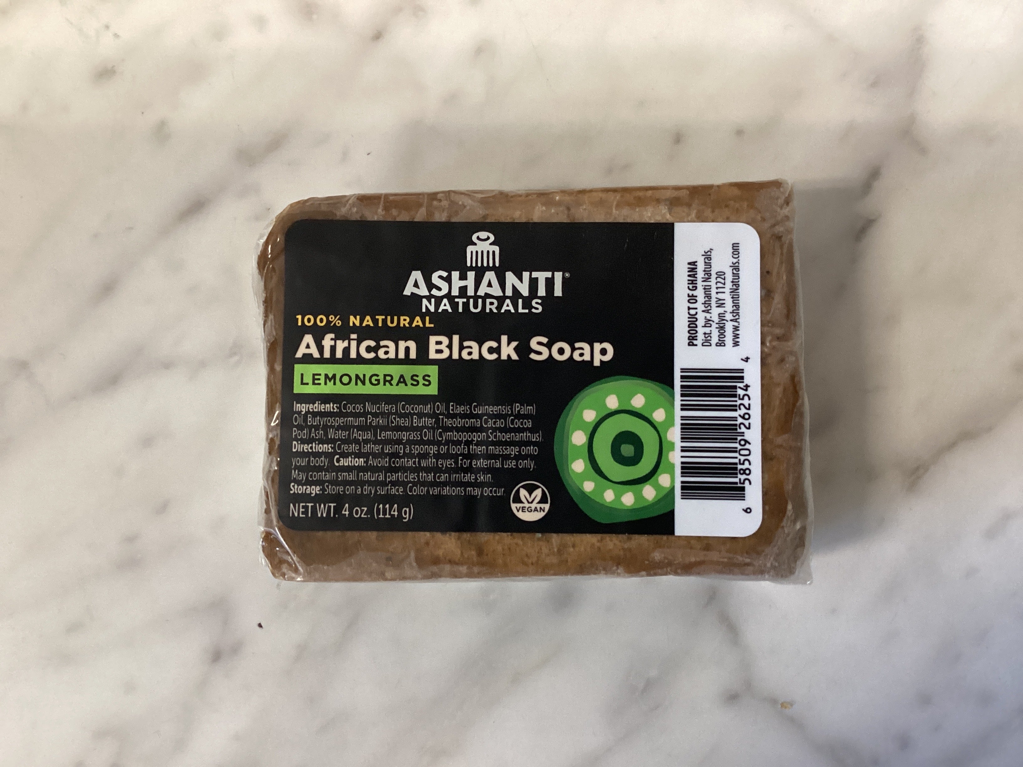 Ashanti Naturals Black Soap Lemongrass