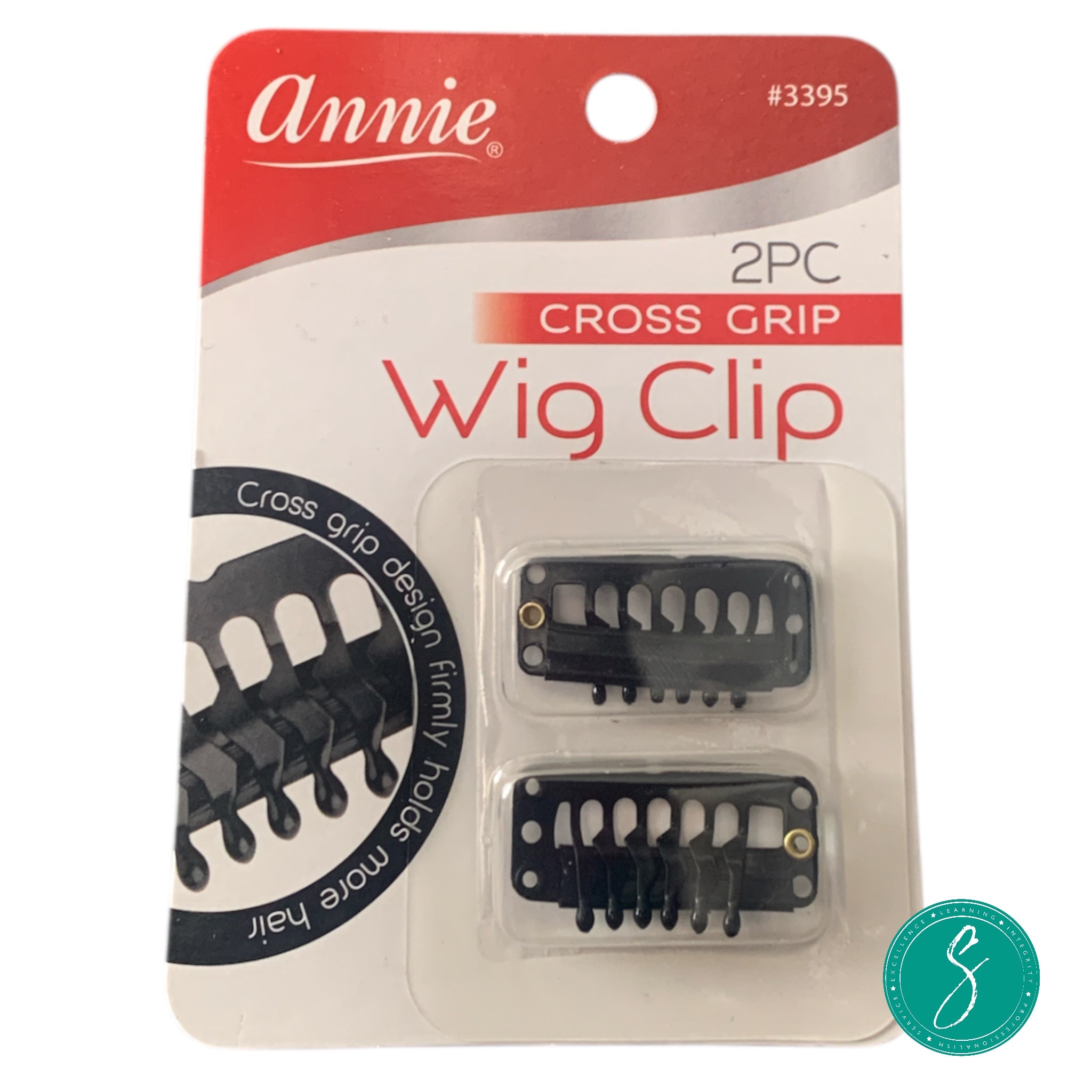 Annie Cross Grip Wig Clip 2pc