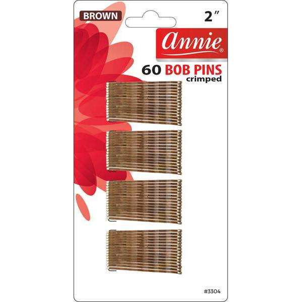 Annie Bob Pins 2" 60Ct Brown